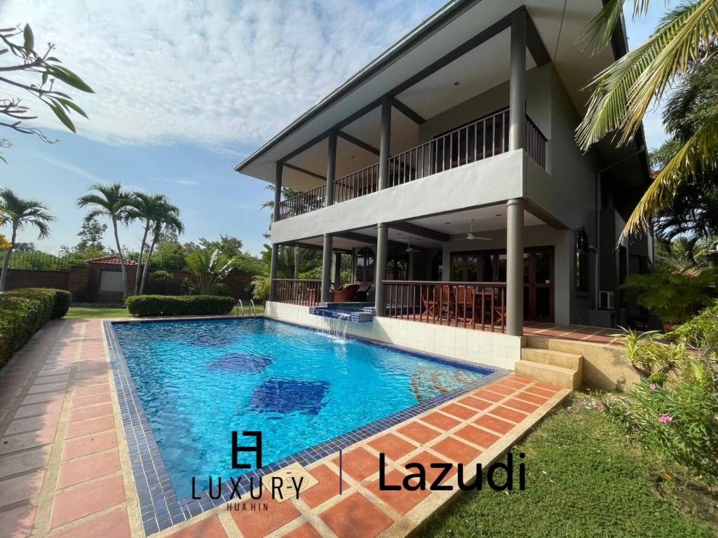 วิลล่า2ชั้น 5 ห้องนอนพร้อมสระว่ายน้ำบนพื้นที่กว้างขวาง ในคริสตัล วิว หัวหิน