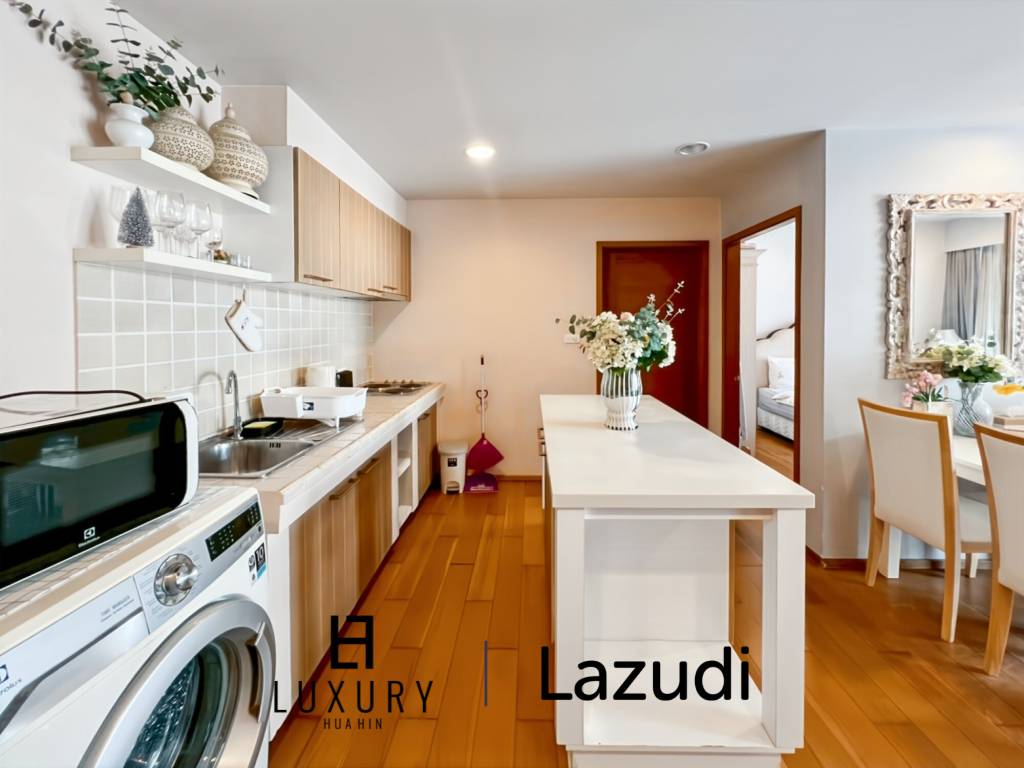 75 sqm 2 Bedroom Condo with Pool View in Baan San Suk Hua Hin