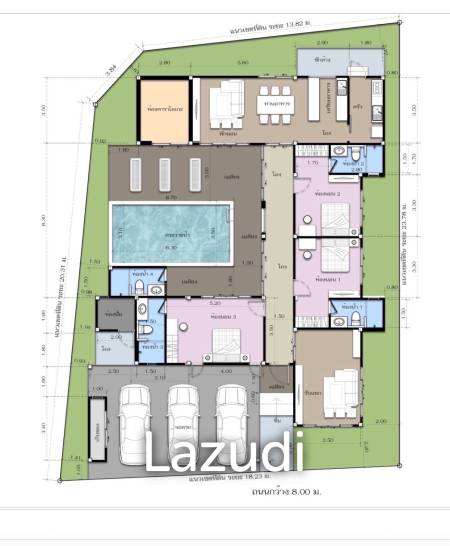 New Modern Pool Courtyard Villa in Wang Phong Pran Buri