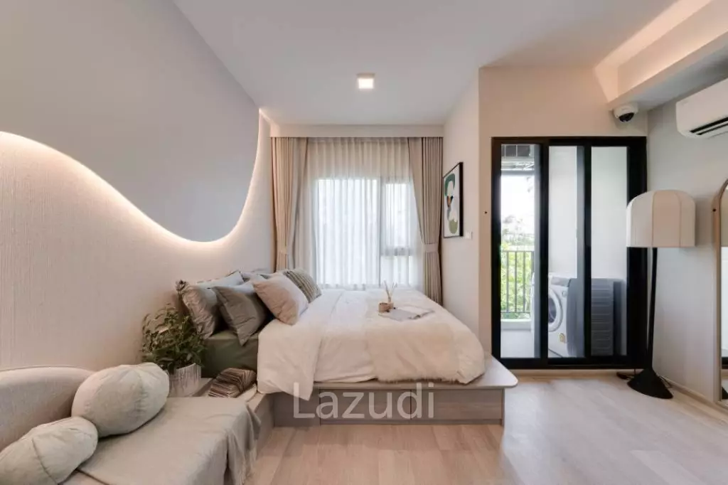 24 sqm modern condo on 12th floor at COBE Ratchada-Rama 9 Huai Khwang