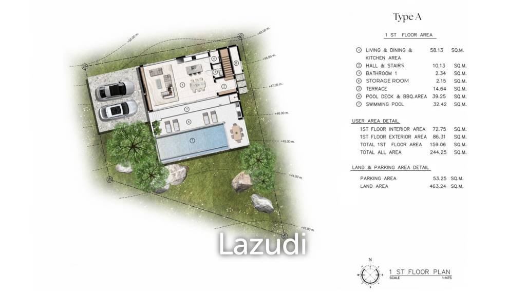 2-Bed Sunset Sea View Villa in Bang Makam