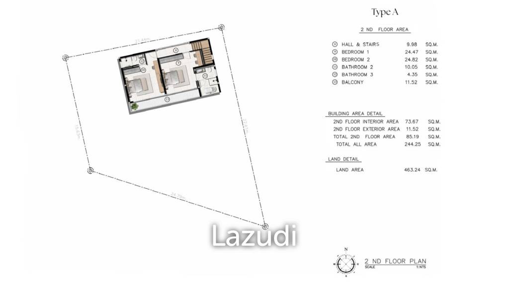 2-Bed Sunset Sea View Villa in Bang Makam