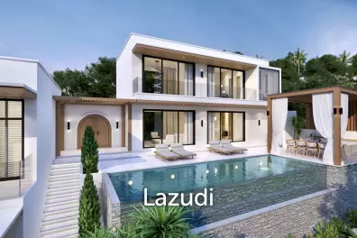 4-Bed Sunset Sea View Villa in Bang Makam