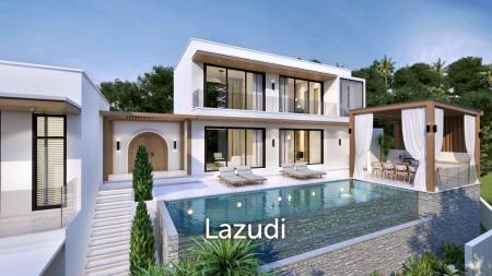 4-Bed Sunset Sea View Villa in Bang Makam