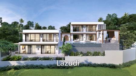 4-Bed Sunset Sea View Villa in Bang Makam