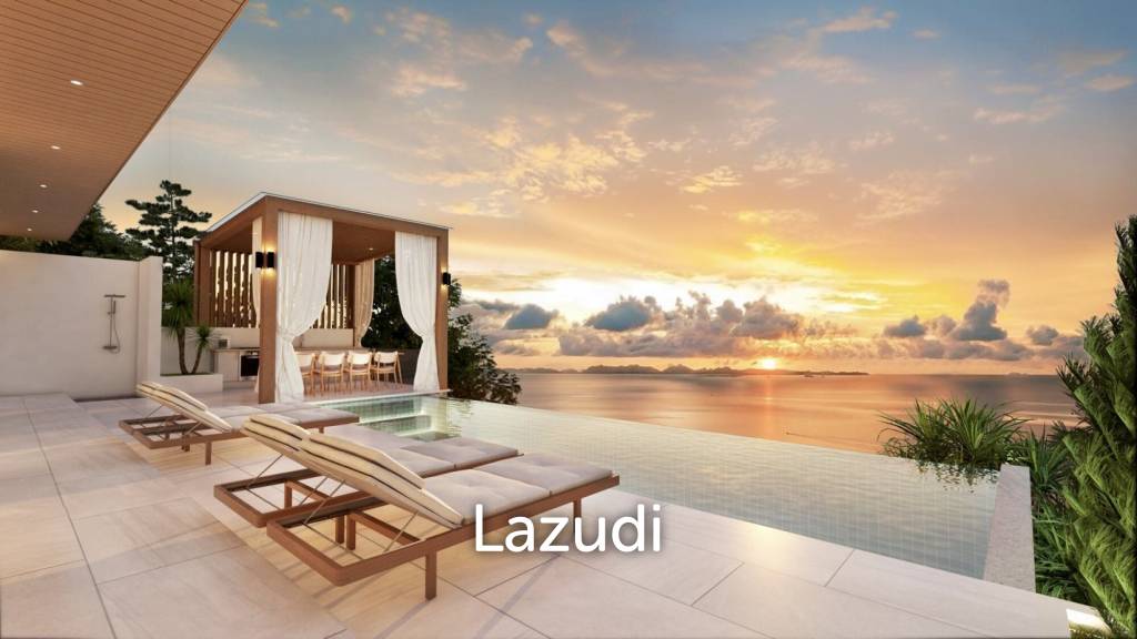 4-Bed Sunset Sea View Villa in Bang Makam