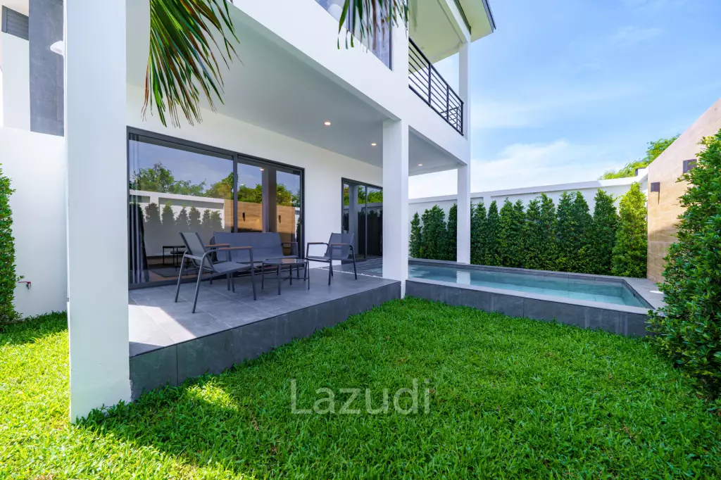 4 Beds 3 Baths 208 SQ.M. Modern Pool Villa Near Mabprachan