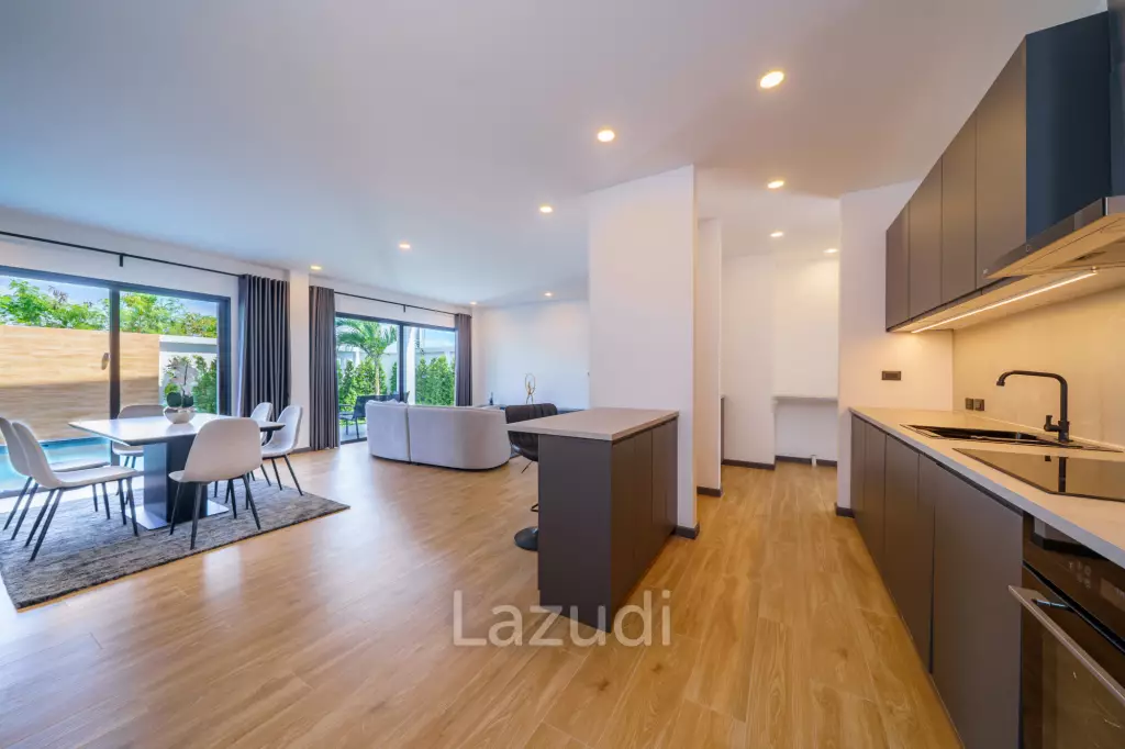 4 Beds 3 Baths 208 SQ.M. Modern Pool Villa Near Mabprachan