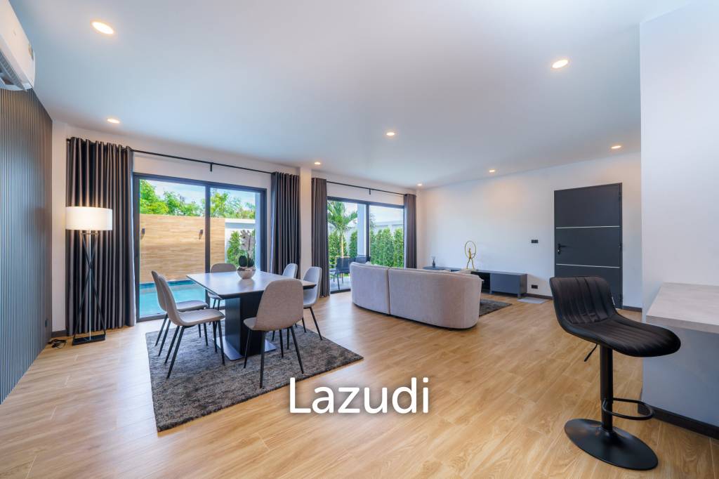 4 Beds 3 Baths 208 SQ.M. Modern Pool Villa Near Mabprachan