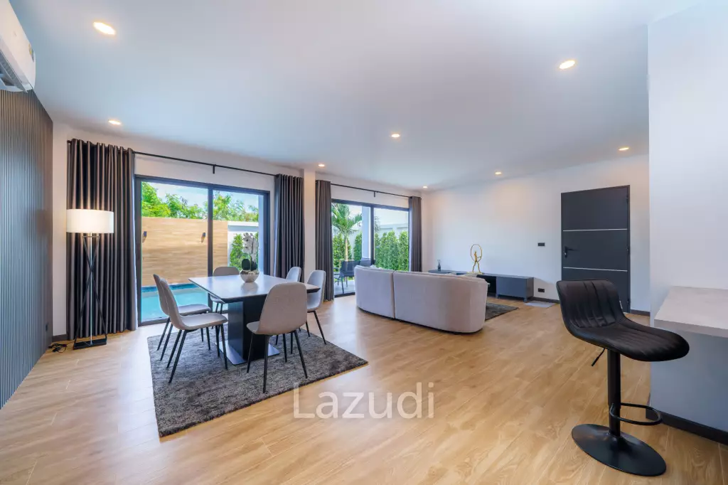 4 Beds 3 Baths 208 SQ.M. Modern Pool Villa Near Mabprachan