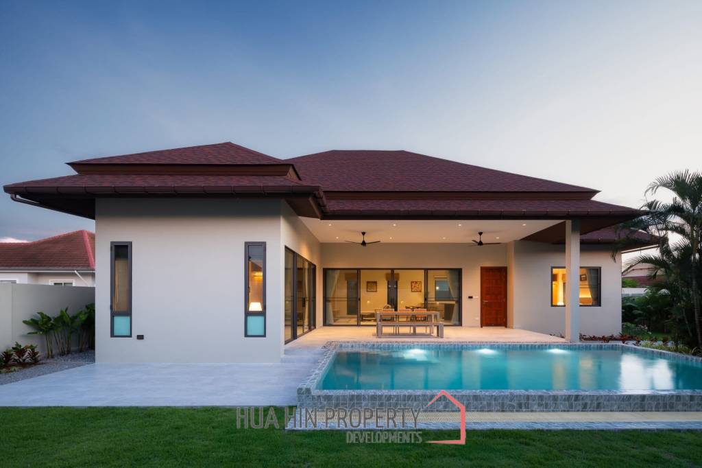 Off Plan  - Modern pool villa in Panorama Black Mountain Hua Hin