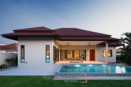 Off Plan  - Modern pool villa in Panorama Black Mountain Hua Hin