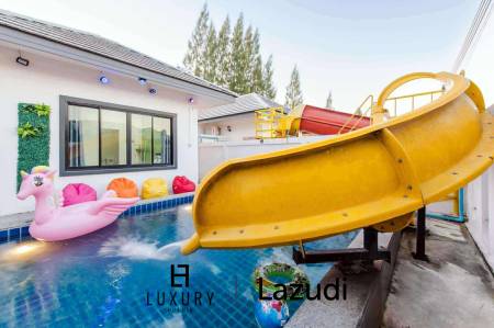 320 sqm family pool villa with slides in Thap Tai Hua Hin