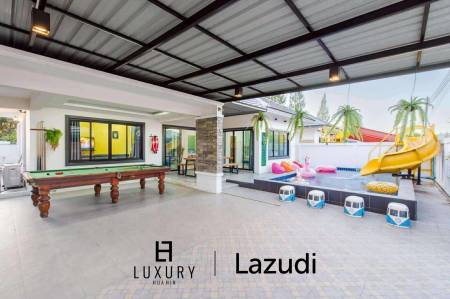 320 sqm family pool villa with slides in Thap Tai Hua Hin