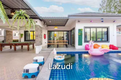 320 sqm family pool villa with slides in Thap Tai Hua Hin