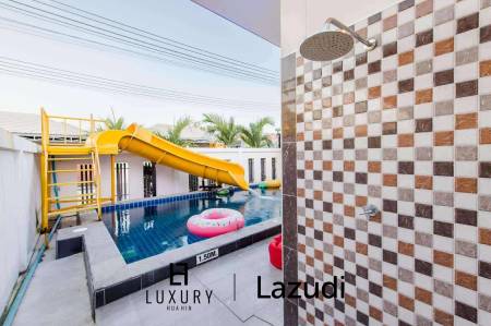 320 sqm family pool villa with slides in Thap Tai Hua Hin