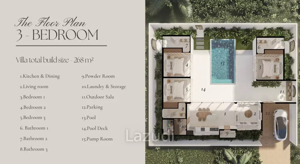 Elevated Tropical Living 3-Bed In Mae Nam