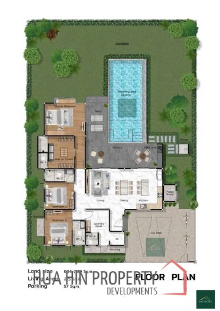 Beautiful House in Thap Tai Hua Hin | New 3 bed Pool Villas