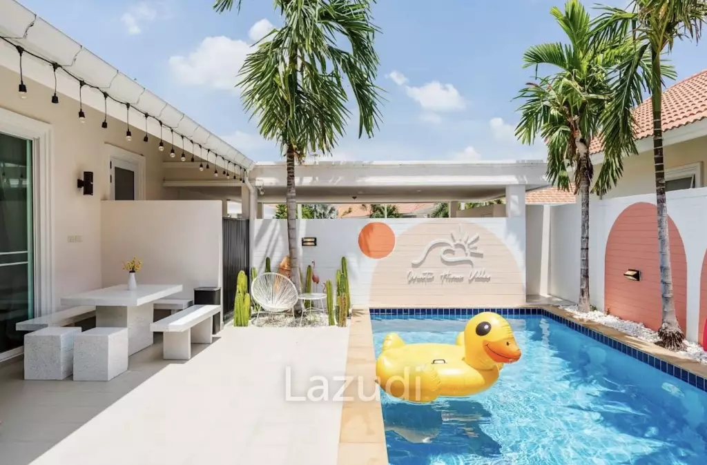 3-Bed Pool Villa on 350 sqm Plot for Sale in Cha Am