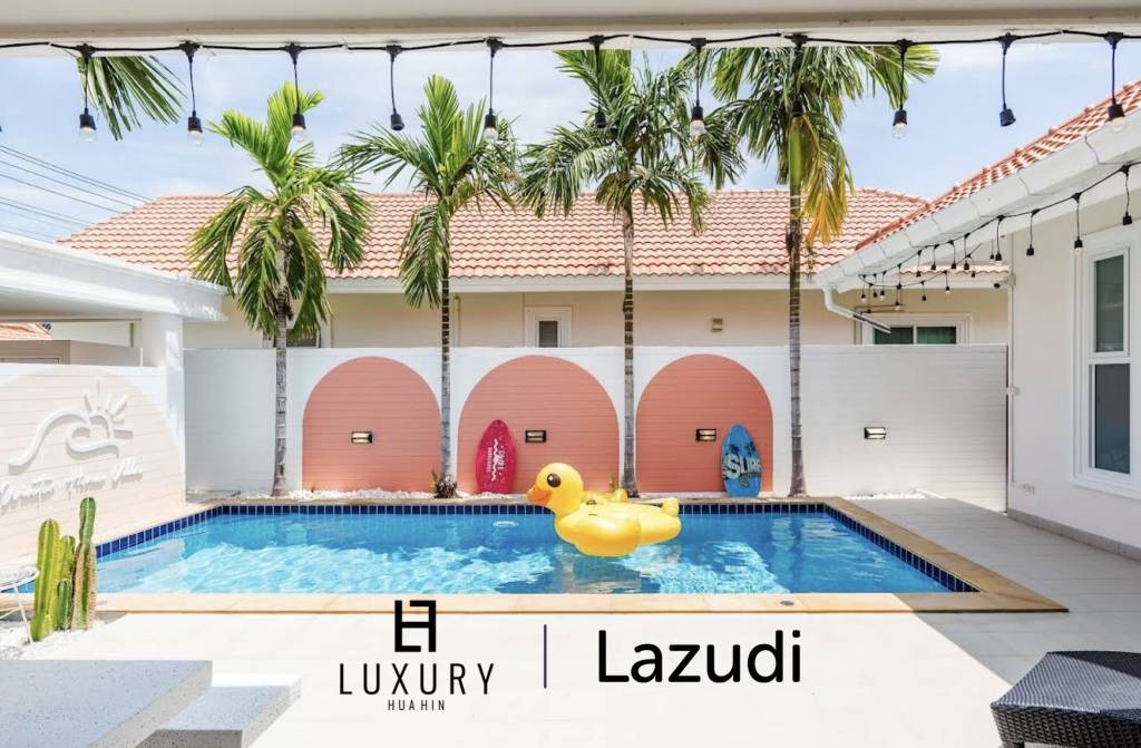 3-Bed Pool Villa on 350 sqm Plot for Sale in Cha Am