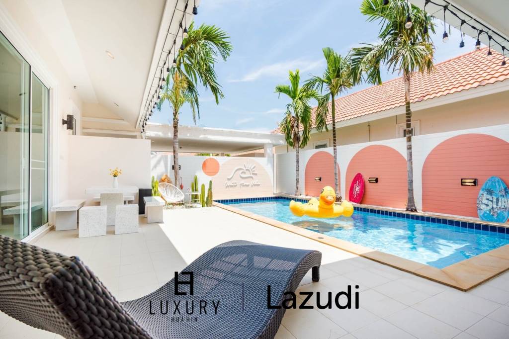 3-Bed Pool Villa on 350 sqm Plot for Sale in Cha Am