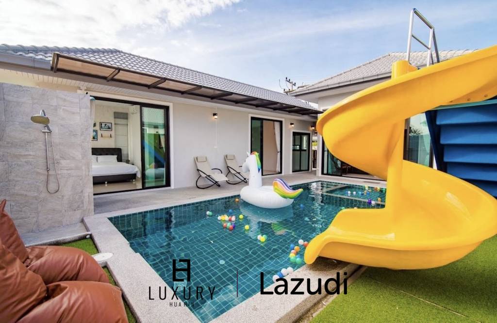3 Bedroom Pool Villa with Slides in Hin Lek Fai, Hua Hin