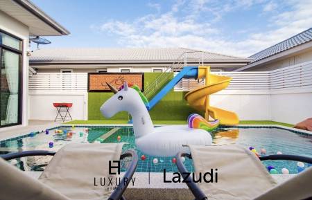 3 Bedroom Pool Villa with Slides in Hin Lek Fai, Hua Hin