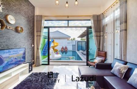 3 Bedroom Pool Villa with Slides in Hin Lek Fai, Hua Hin