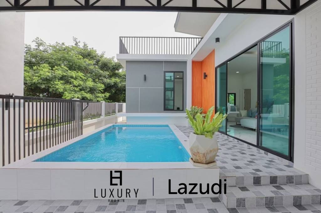 Modern 200 sqm 3-Bed Pool Villa in Hin Lek Fai