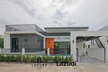 Modern 200 sqm 3-Bed Pool Villa in Hin Lek Fai