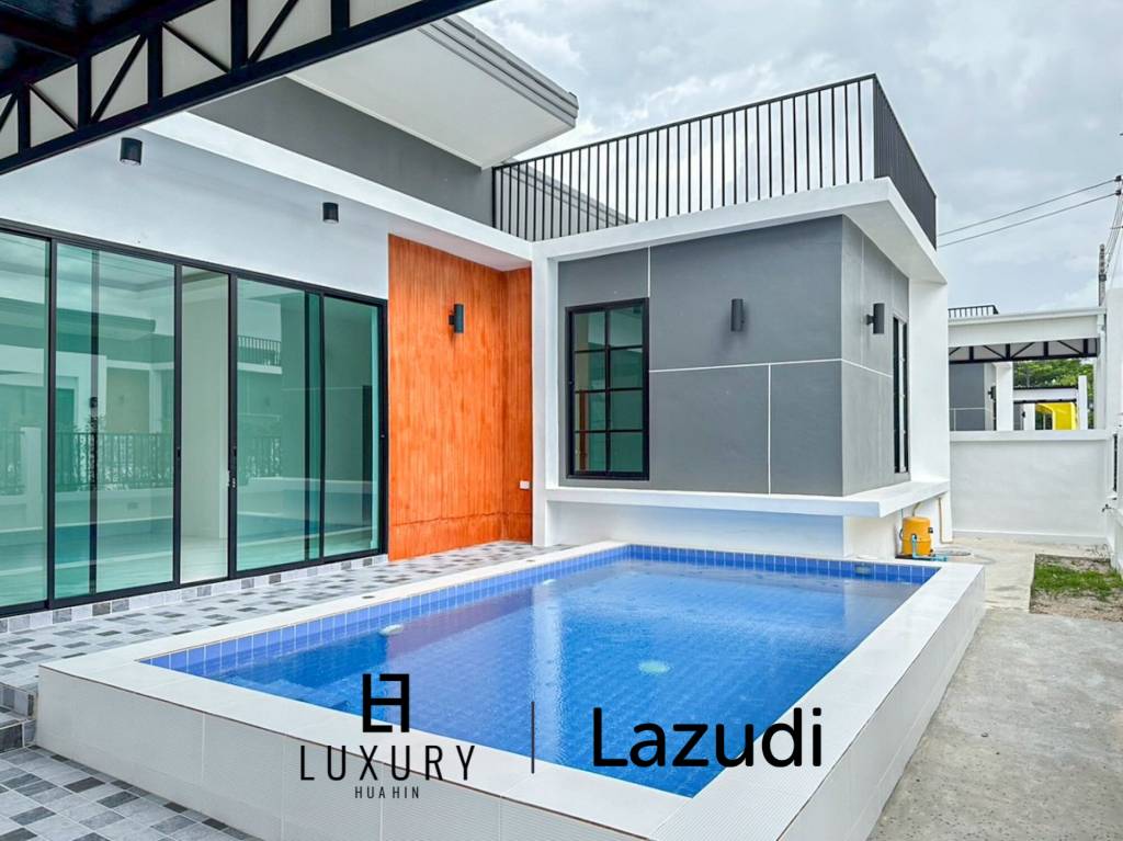 Modern 200 sqm 3-Bed Pool Villa in Hin Lek Fai