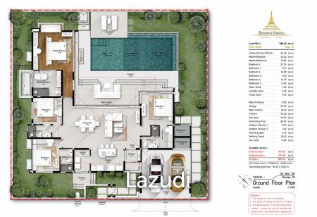 549 ตร.ม 4 เตียง 4 อาบน้ำ วิลล่า For ขาย