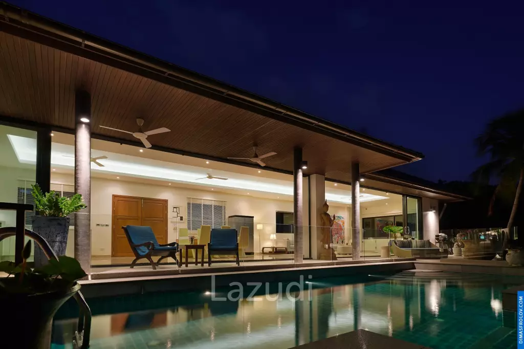 Elegant 4-Bedroom Sea View Pool Villa in Lamai