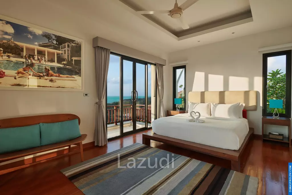 Elegant 4-Bedroom Sea View Pool Villa in Lamai