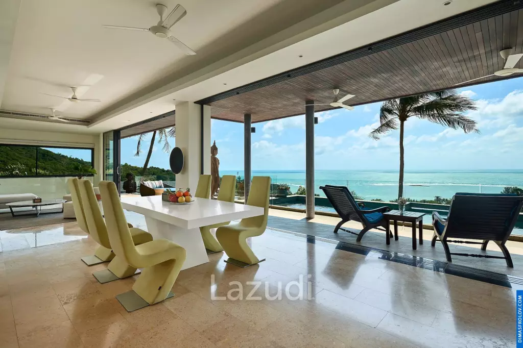 Elegant 4-Bedroom Sea View Pool Villa in Lamai