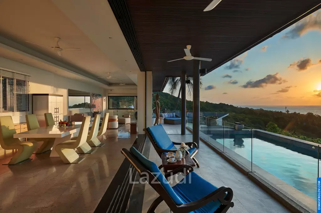 Elegant 4-Bedroom Sea View Pool Villa in Lamai