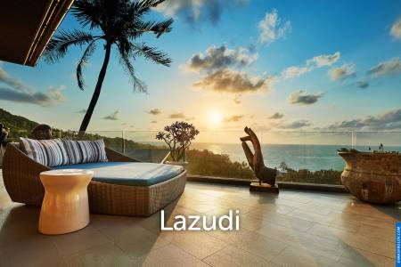 Elegant 4-Bedroom Sunset Sea View Pool Villa in Lamai