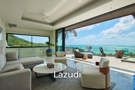 Elegant 4-Bedroom Sunset Sea View Pool Villa in Lamai