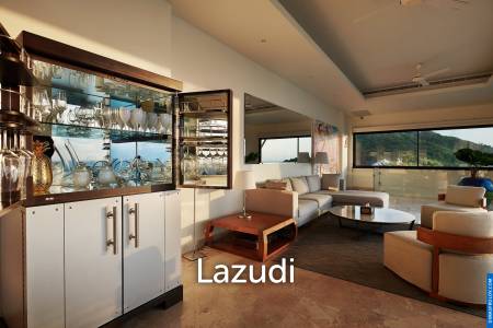 Elegant 4-Bedroom Sunset Sea View Pool Villa in Lamai