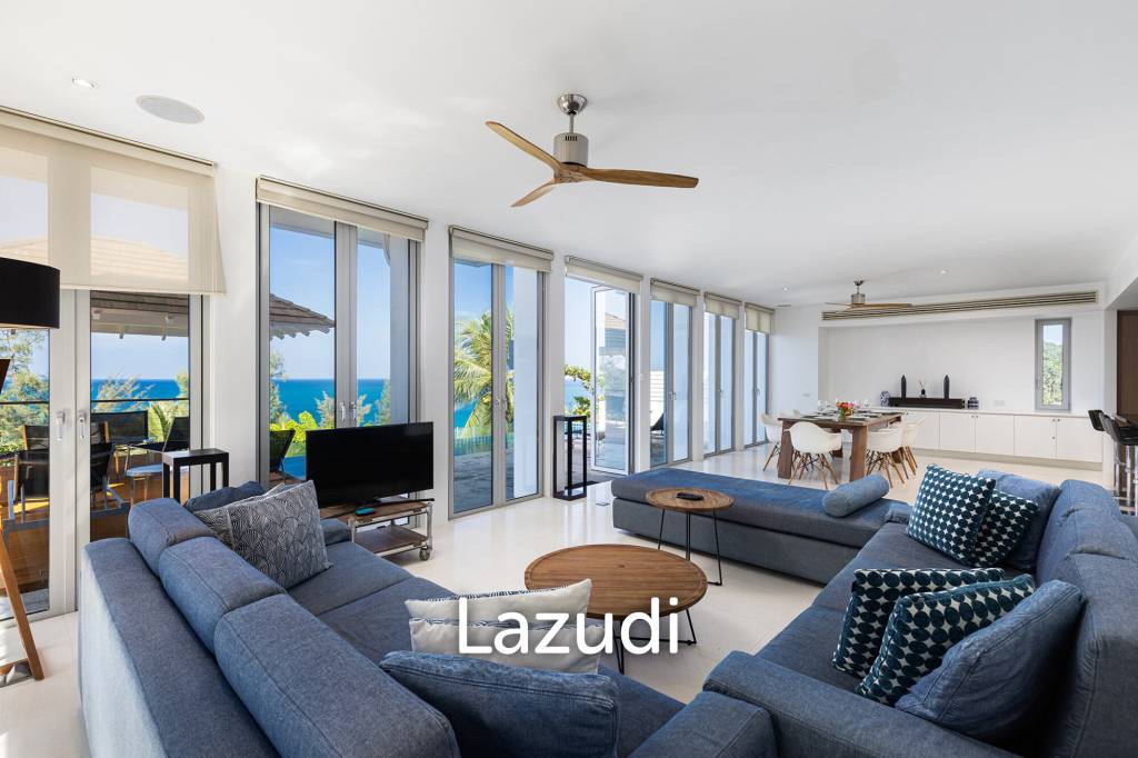 Exclusive 6-Bedroom Pool Villa with Stunning Panoramic Views of Surin Beach
