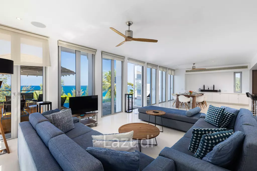 Exclusive 6-Bedroom Pool Villa with Stunning Panoramic Views of Surin Beach