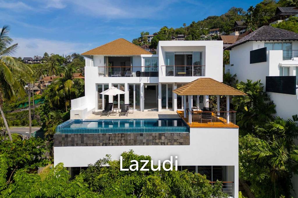 Exclusive 6-Bedroom Pool Villa with Stunning Panoramic Views of Surin Beach