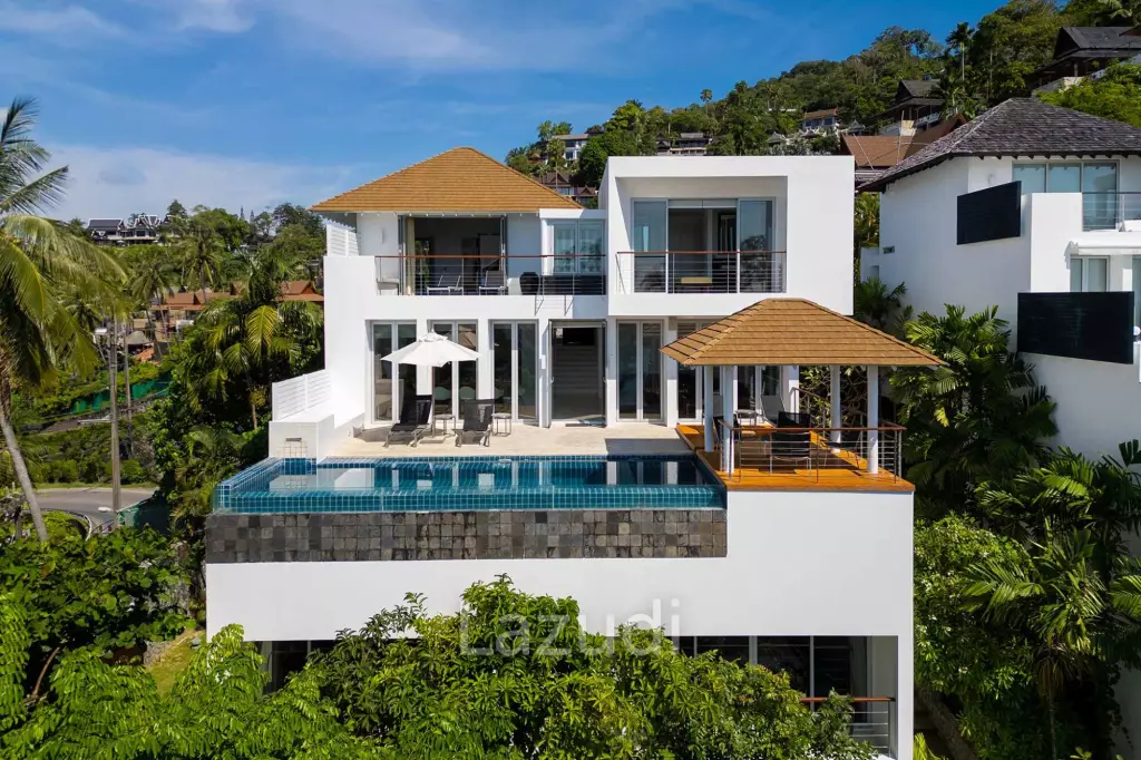 Exclusive 6-Bedroom Pool Villa with Stunning Panoramic Views of Surin Beach