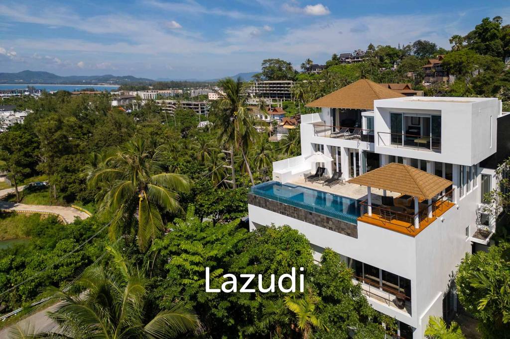 Exclusive 6-Bedroom Pool Villa with Stunning Panoramic Views of Surin Beach