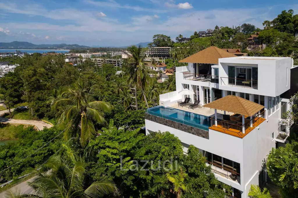 Exclusive 6-Bedroom Pool Villa with Stunning Panoramic Views of Surin Beach