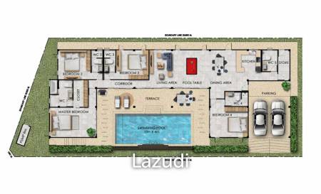 modern pool villa in Sivana Gardens Hua Hin