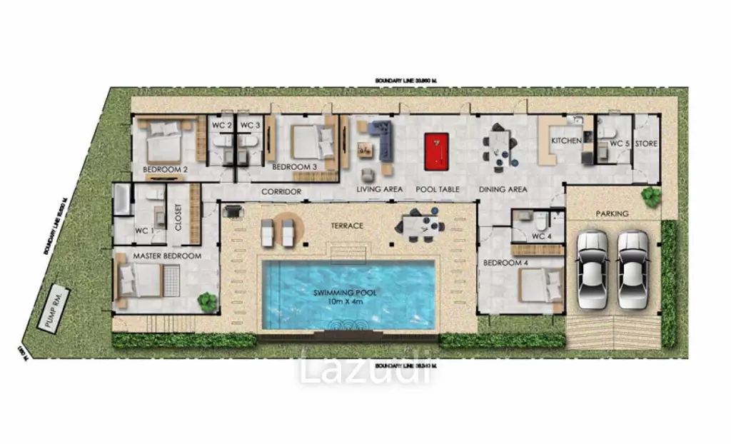 429 sqm modern pool villa with rooftop terrace in Nong Kae Hua Hin