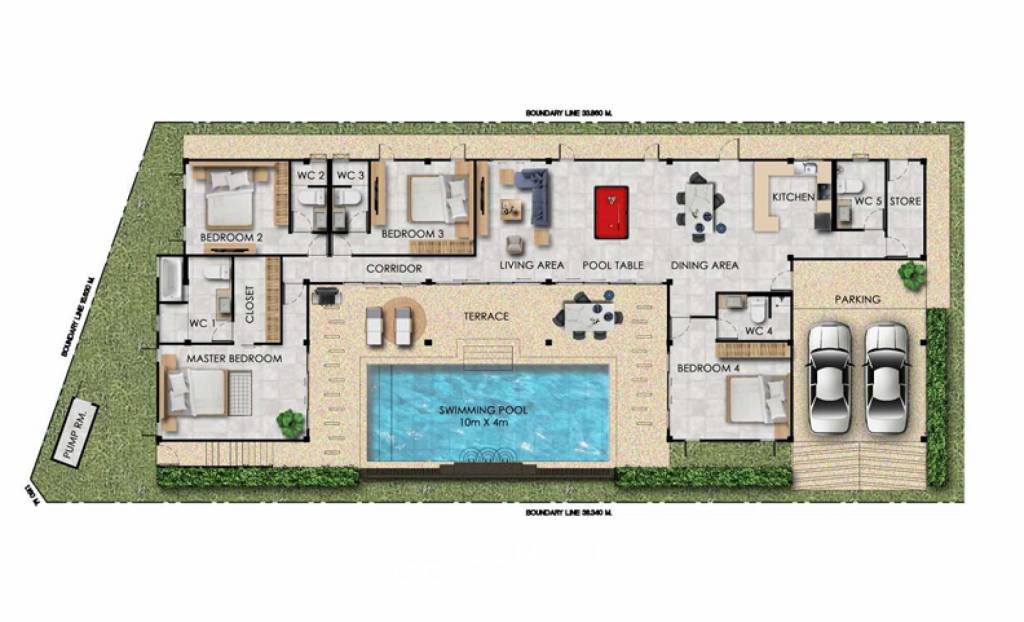 429 sqm modern pool villa with rooftop terrace in Nong Kae Hua Hin