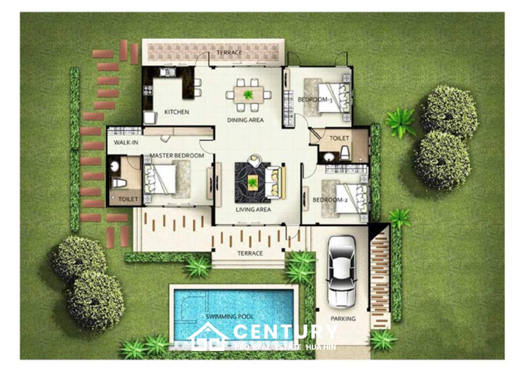 Вилла 521 кв.м. 3 Кровать 2 Ванна