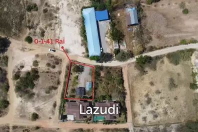 ขายที่ดิน 0-1-41 ไร่ รูปแปลงสี่เหลี่ยม ย่านทับใต้ หัวหิน